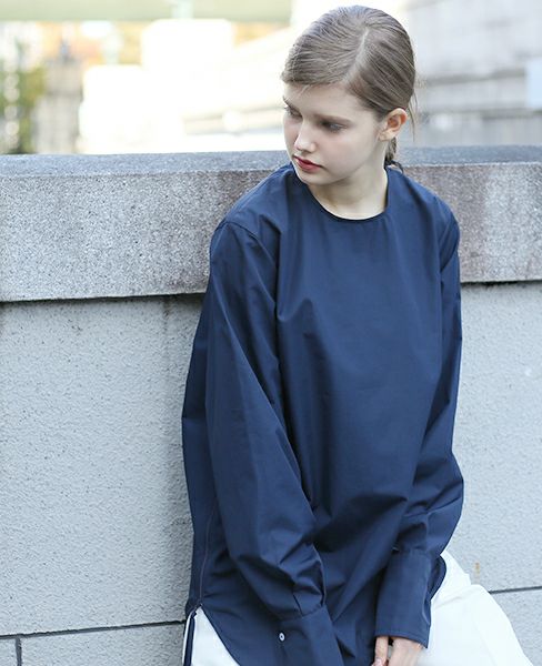 STUDIO NICHOLSON NOISY COTTON ZIP TOP [PINO・SN-122]