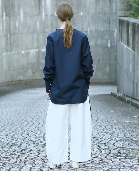 STUDIO NICHOLSON NOISY COTTON ZIP TOP [PINO・SN-122]
