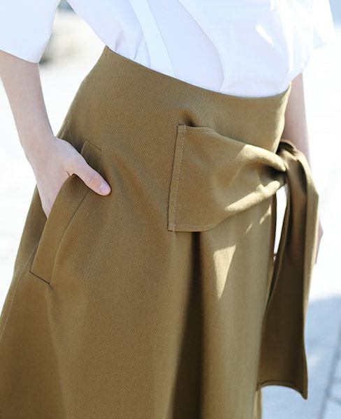 STUDIO NICHOLSON.SIDE TIE FULL SKIRT [BENTO・SN-107]