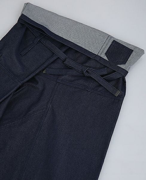 hatra×Palm maison.ハトラ×パームメゾン.限定復刻 ・巻デニム ワイド [NAVY]_