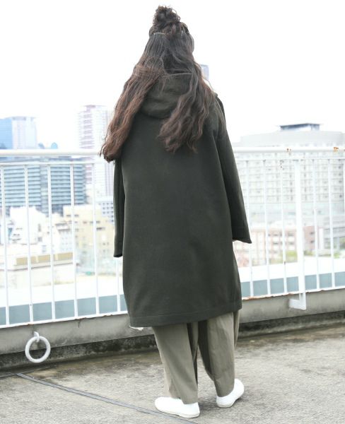 hatra ハトラ.TOGGLE COAT[MOSS]_