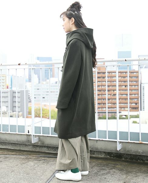 hatra ハトラ TOGGLE COAT[MOSS]_