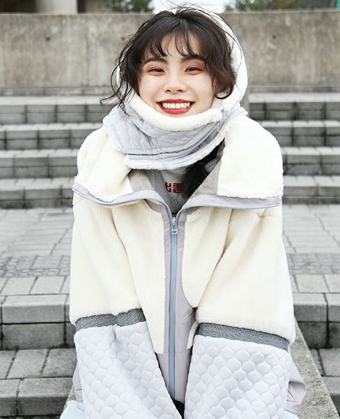 HATRA / ハトラ　モアレパーカー hatra ハトラ HOODY [BLUE]_