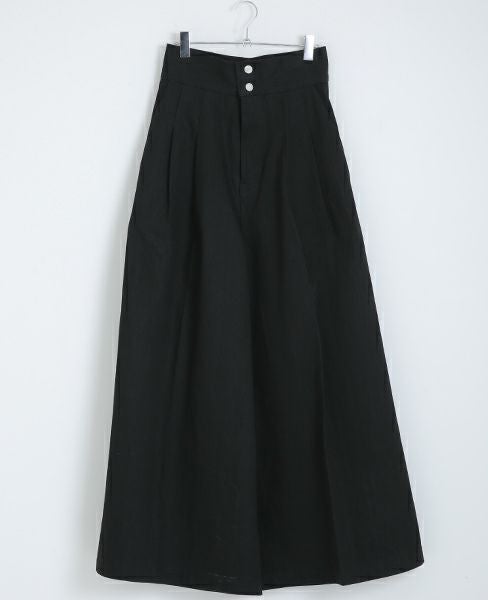 BELPER TUCK WIDE DENIM PANTS [07121117]