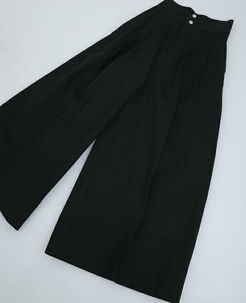BELPER.TUCK WIDE DENIM PANTS [07121117]