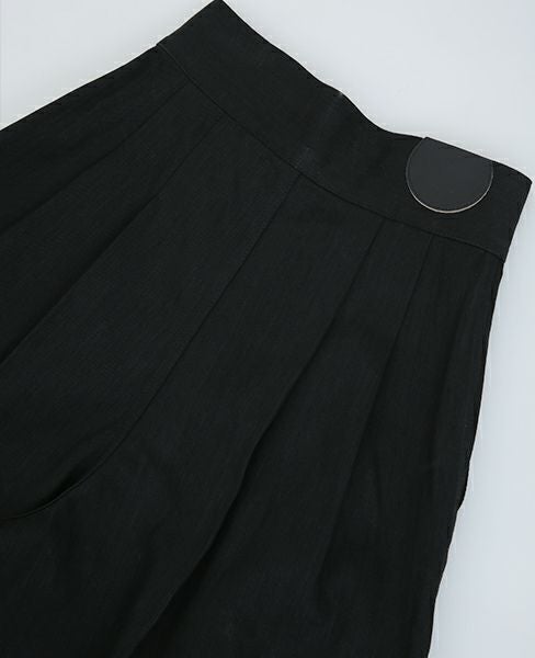 BELPER.TUCK WIDE DENIM PANTS [07121117]