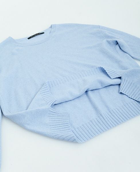 SI-HIRAI.CREW NECK WIDE [CHAW17-302WD]
