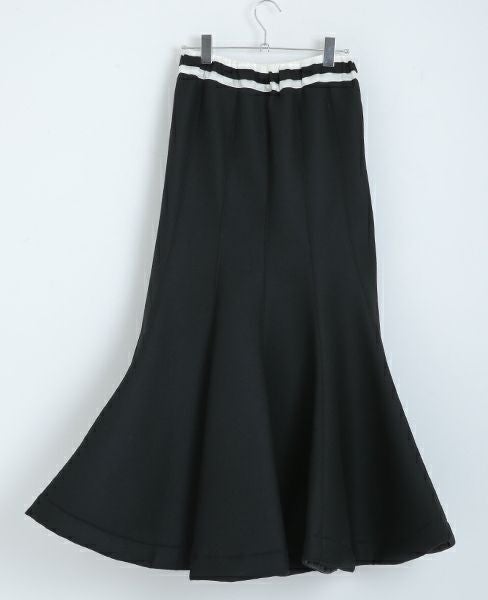 SWANLAKE.ボンディングチューリップスカート[SK-1006/BLACK]