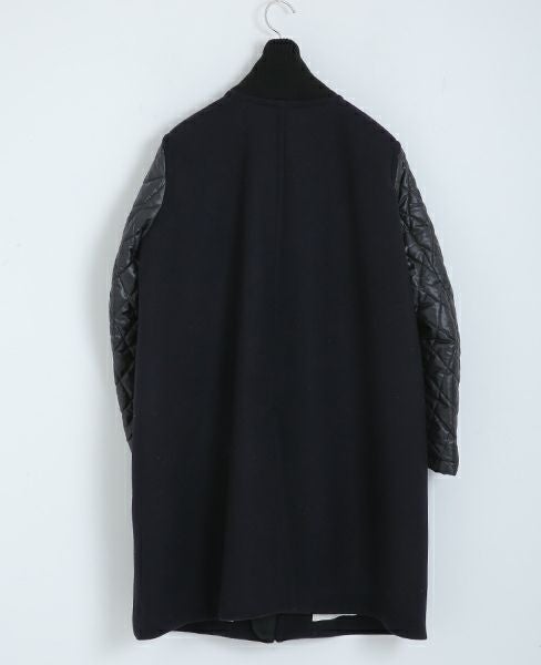 SWANLAKE.キルティングショルダーコート[CO-1005/BLACK]-Z