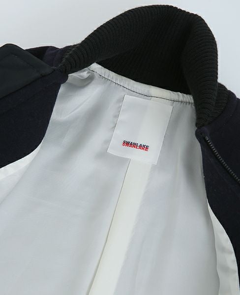 SWANLAKE.キルティングショルダーコート[CO-1005/BLACK]-Z