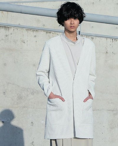 hatra.NOCOLLAR COAT[WHITE]_