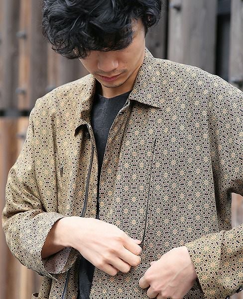 YANTOR Geometric Long Jacket[Y183JK01/YELLOW]