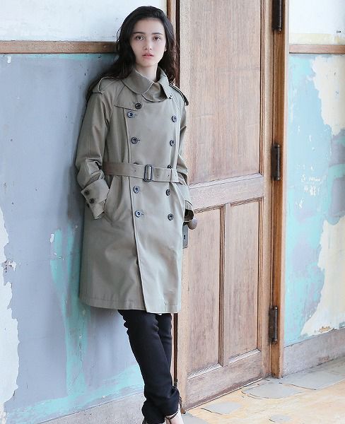 SWANLAKE プレーントレンチコート [CO-765/KHAKI]