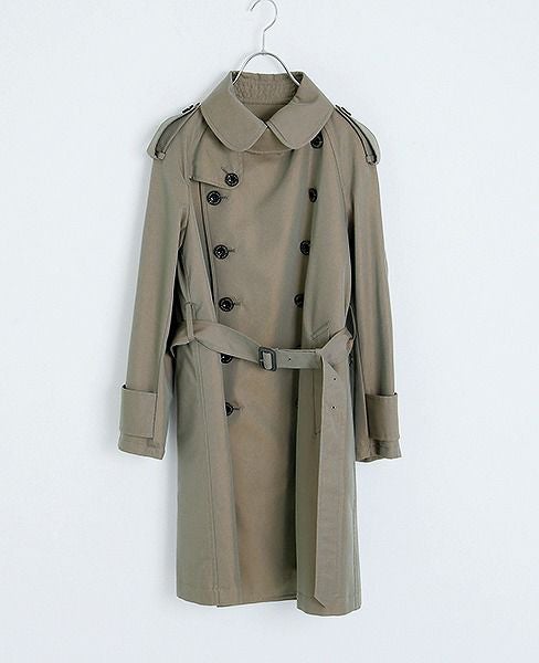 SWANLAKE.プレーントレンチコート [CO-765/KHAKI]