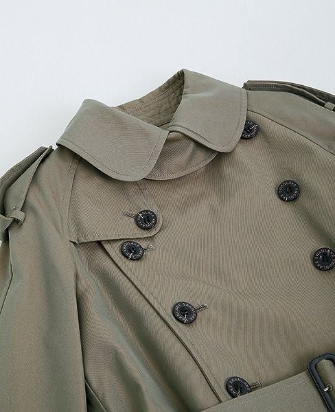 SWANLAKE.プレーントレンチコート [CO-765/KHAKI]