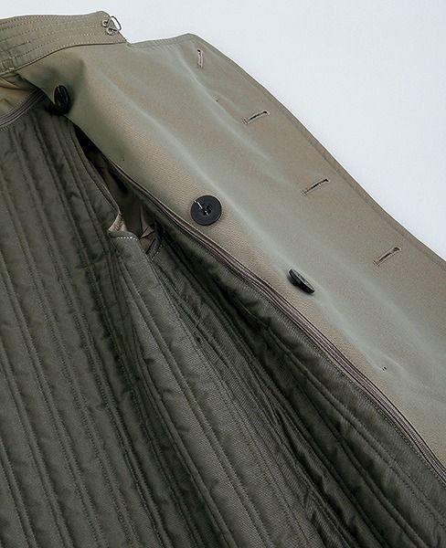 SWANLAKE.プレーントレンチコート [CO-765/KHAKI]