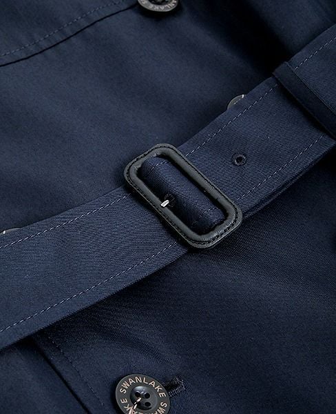 SWANLAKE スワンレイク.Circular trench coat[CO-734/NAVY]