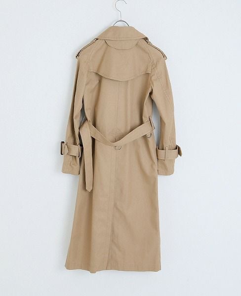 SWANLAKE.ショルダリングロングトレンチ [CO-1059/BEIGE]