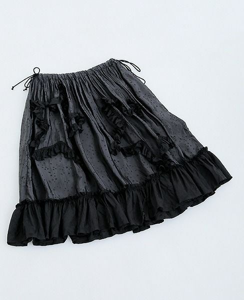 MIYAO ミヤオ.[Skirt/MO-S-05] Cupra Jacquard × Cupra[Garment Wash]