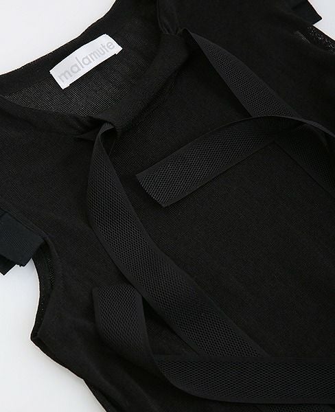 malamute.gathered long knit [mlm18SS-OP04 / BLACK]