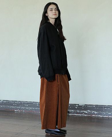 suzuki takayuki スズキタカユキ wide legged pants Ⅲ[A192-12/orange]