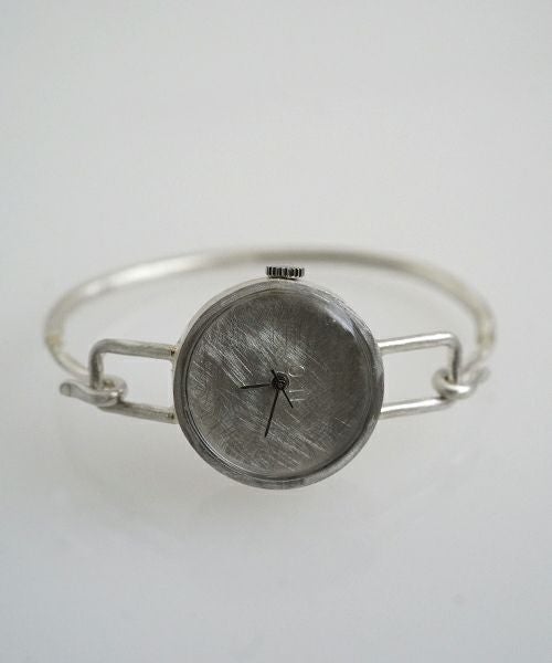 nejicommu ネジコミュ SPACE BANGLE M シルバー バングル一体型 腕時計