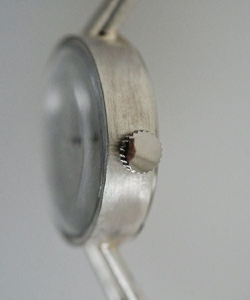 nejicommu SPACE BANGLE M シルバー バングルウォッチ 立体デザイン