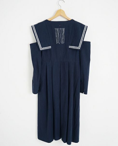 FUTATSUKUKURI背守りワンピース[19WS-07/Navy]-i | Palm maison store
