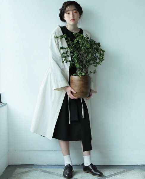 BELPER.GATHERD SHIRT DRESS [0914-1618]