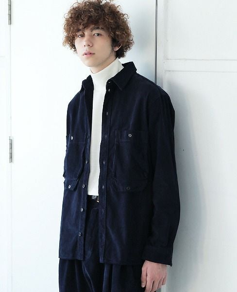 HENRIK VIBSKOV.SHIRT[BLUE CORD]_