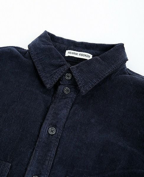 HENRIK VIBSKOV SHIRT[BLUE CORD]_