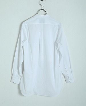 STUDIONICHOLSON.COTTON POPLIN MENS STAND COLLAR SHIRT[SN-413A/WHITE]