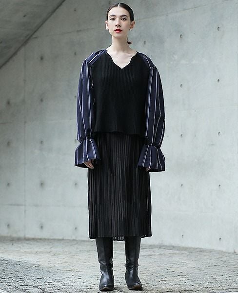 malamute.telegram shirt [mlm18AW-SH02 / NAVY]