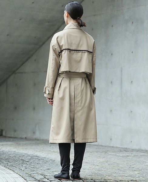 SWANLAKE ビッグトレンチコート[CO-1101/BEIGE]