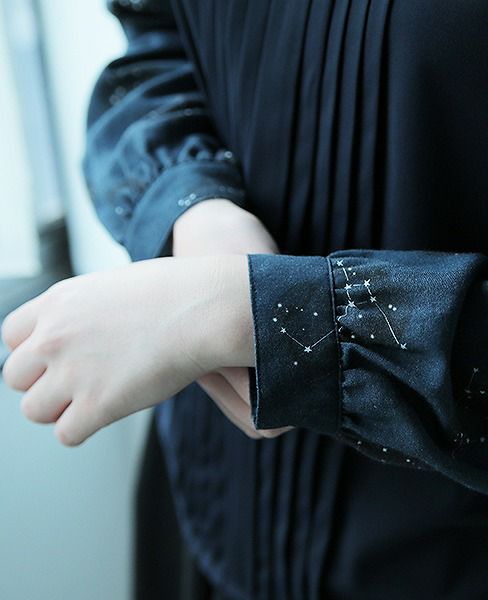 JUN OKAMOTO.星屑の中で出会ったブラウス[CH-33101/NAVY STAR]