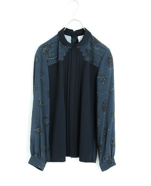 JUN OKAMOTO.星屑の中で出会ったブラウス[CH-33101/NAVY STAR]