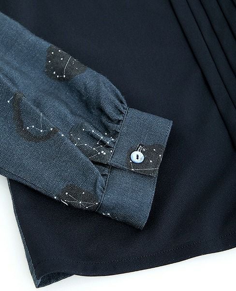 JUN OKAMOTO.星屑の中で出会ったブラウス[CH-33101/NAVY STAR]