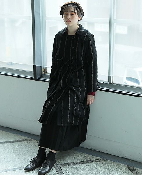 JUN OKAMOTO ブロンズのヴィーナス像みたいなワンピース[RO-33199/BLACK]