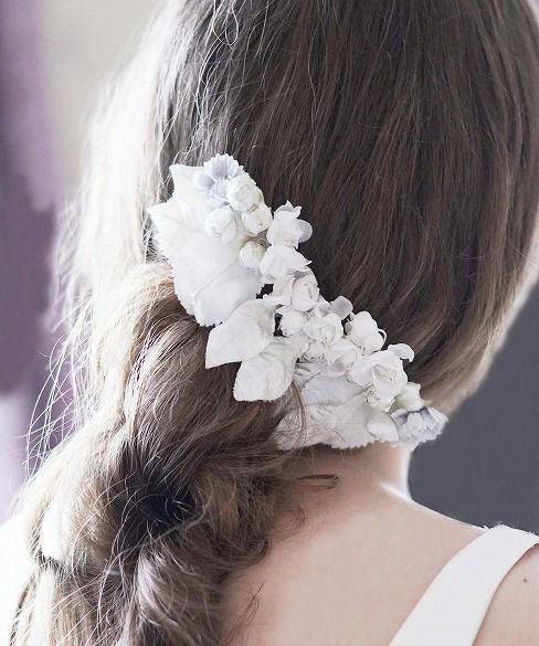 Palm wedding.hoshi アンティークアートフラワーコーム