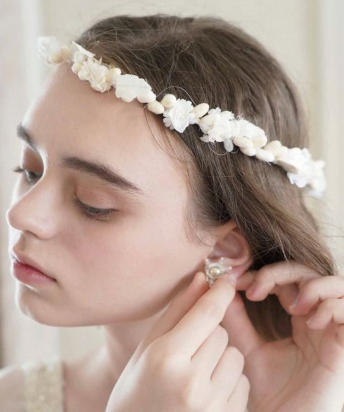 Palm wedding.hoshi シルクシフォン実冠