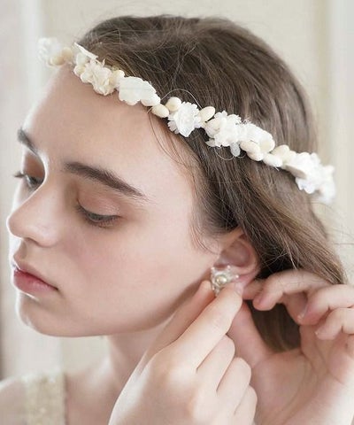 Palm wedding.hoshi シルクシフォン実冠