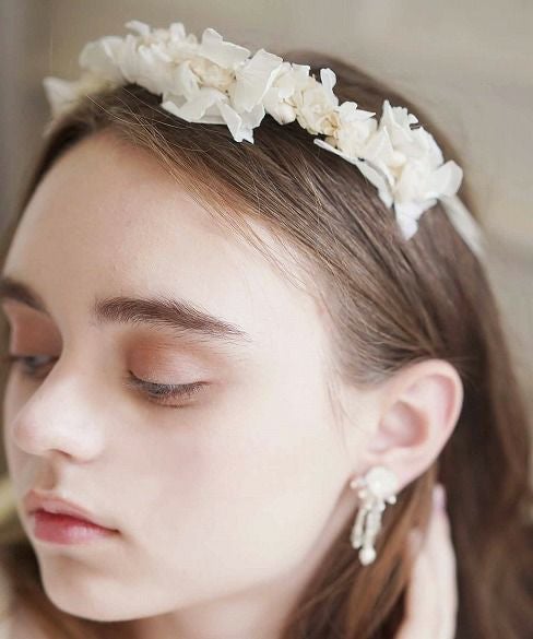 Palm wedding.hoshi プリザーブドフラワーアートフラワーの花冠