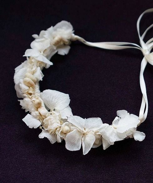 Palm wedding.hoshi プリザーブドフラワーアートフラワーの花冠