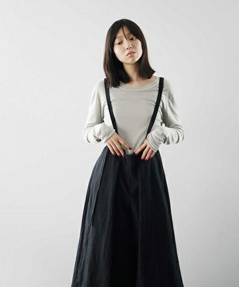 Mochi.モチ.suspenders wide pants [18AW-PT01]