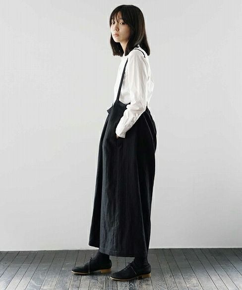 Mochi.モチ.suspenders wide pants [18AW-PT01]