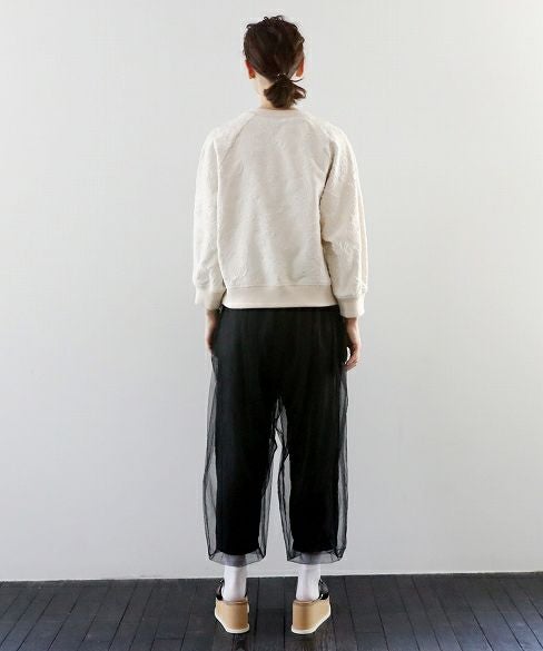 MIYAO ミヤオ tulle pants [MQ-P-06/黒×黒]