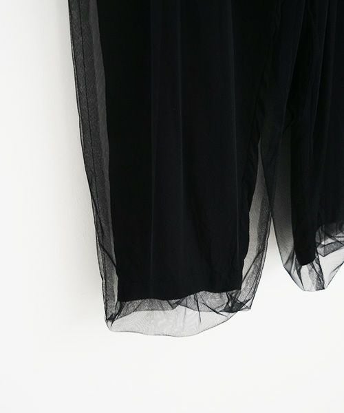 MIYAO ミヤオ tulle pants [MQ-P-06/黒×黒]