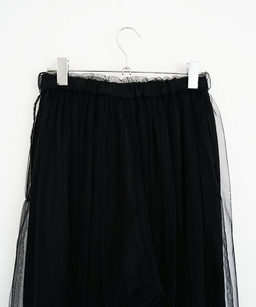 MIYAO ミヤオ.tulle pants [MQ-P-06/黒×黒]