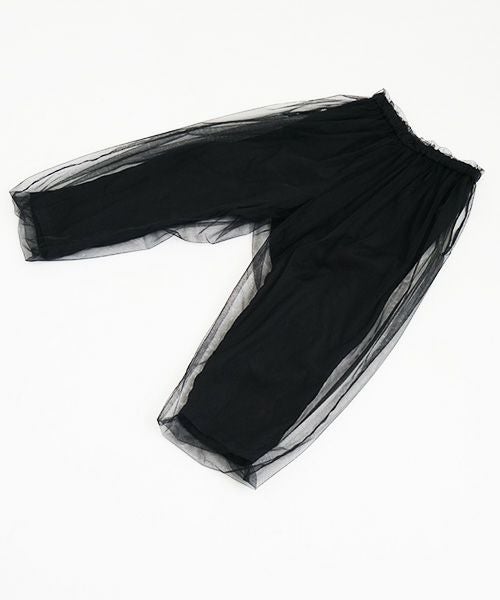MIYAO ミヤオ tulle pants [MQ-P-06/黒×黒]