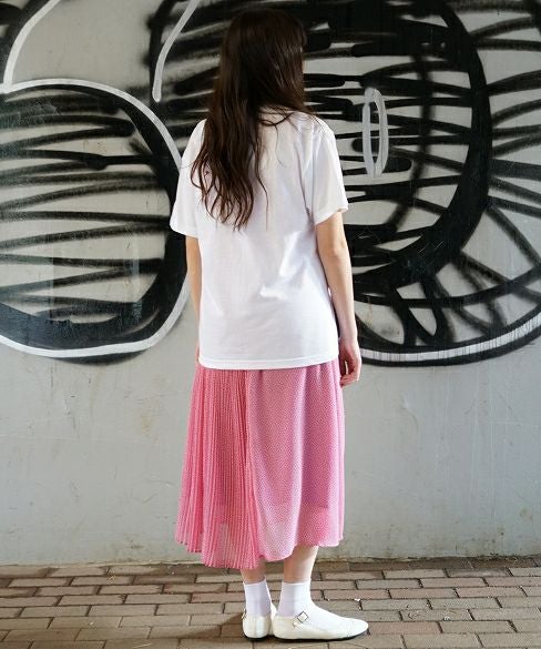 rinrinka.unclear scent logo T-shirt[i-RRK19SS-T/White×Pink]